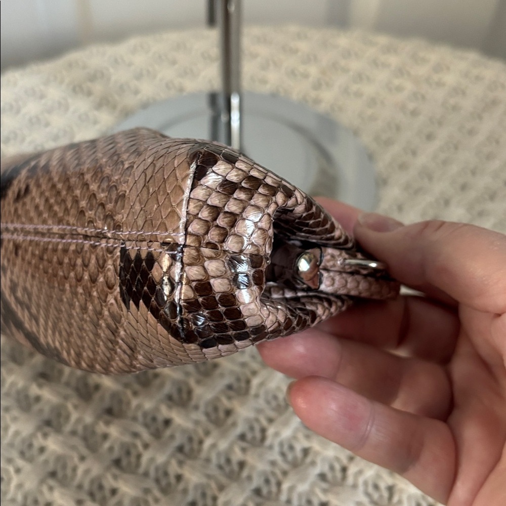 Very Rare Vintage Coach Sample Python Clutch, Mad… - image 6